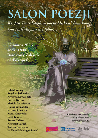 Plakat wydarzenia: ALCHEMIA TEATRALNA: SALON POEZJI 