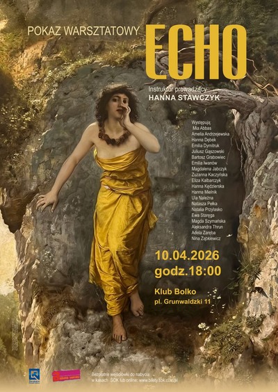 Event poster:  Pokaz warsztatowy "ECHO" | Alchemia teatralna 
