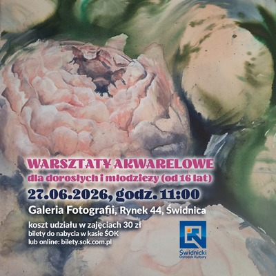 Plakat wydarzenia:  Warsztaty Akwarelowe 