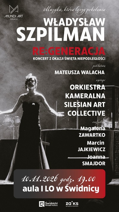 Plakat wydarzenia:  Władysław Szpilman - Re:Generacja 